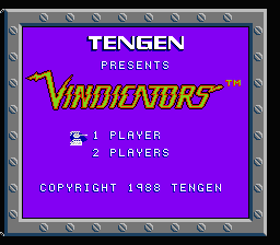 Vindicators (Homebrew) — Title screen